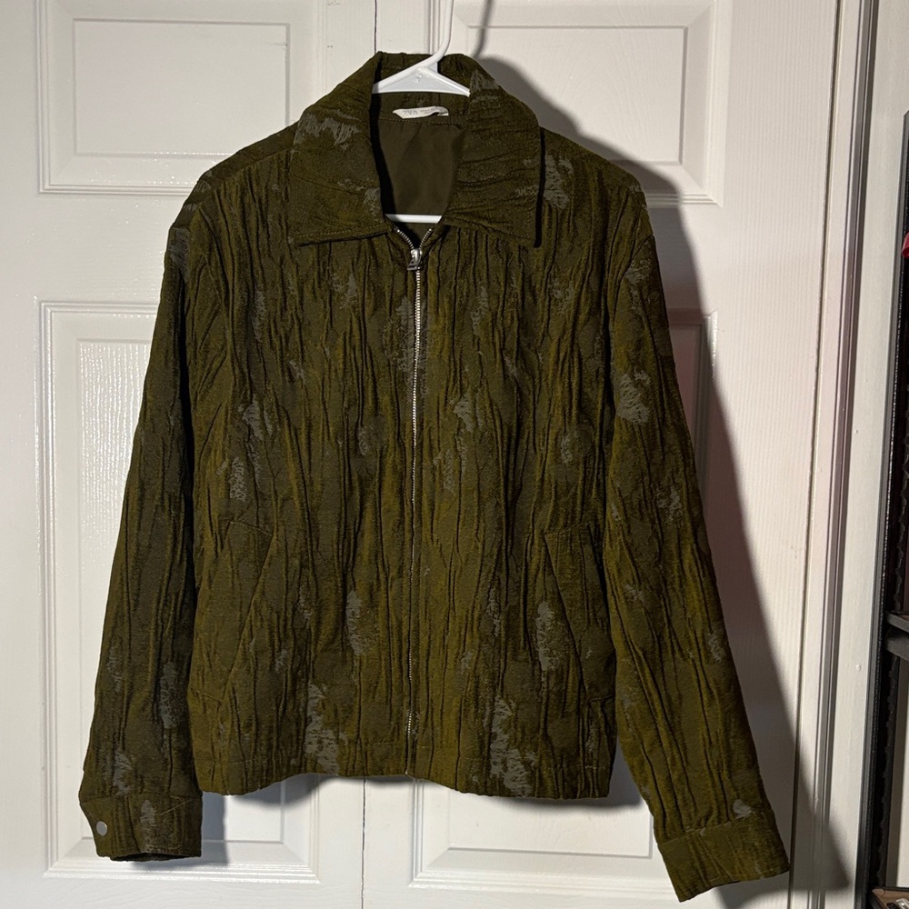 Zara textured jacquard jacket. Size Men’s small women’s large